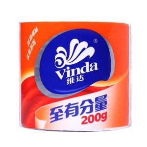 维达(Vinda) 卷纸 至有分量3层200g卫生纸巾*10卷