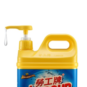 劳工牌（LABOUR）洗洁精瓶装清洗剂 清新柠檬 2.2kg（泵装）