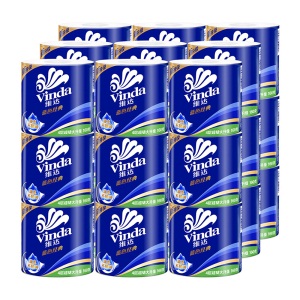 维达(Vinda) 卷纸 蓝色经典4层160g卫生纸巾*27卷 (整箱销售)