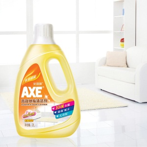 斧头牌AXE去污地板清洁剂 柠檬清香 地板水 拖地液地板清洗液瓷砖木板大理石通用2L*2瓶