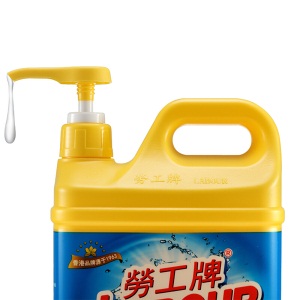 劳工牌（LABOUR）洗洁精瓶装清洗剂 柠檬生姜 1.68kg（泵装）