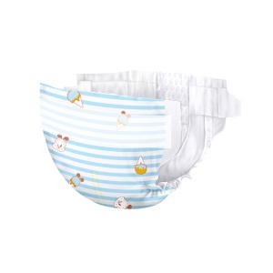 巴布豆BOBDOG超柔亲肤婴儿纸尿裤S204片箱装((3-4.5kg)