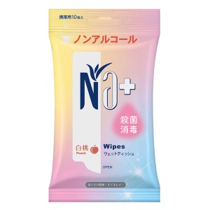 奈（十八本）卫生湿纸巾 白桃10片装