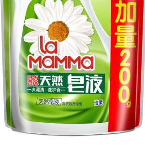 妈妈壹选洗衣液天然皂液16斤袋装（1kg*8袋）