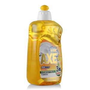 斧头牌AXE洗洁精小瓶便携旅行装柠檬浓缩600ml*3瓶洗涤灵厨房洗碗液果蔬餐具清洗剂