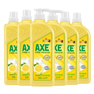 AXE斧头牌洗洁精柠檬洗涤灵厨房洗碗液果蔬餐具清洗剂 柠檬 6瓶装