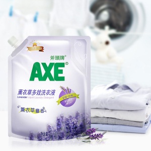 斧头牌AXE薰衣草洗衣液2.08kg袋装洗衣液机洗手洗通用
