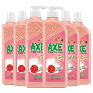 AXE斧头牌洗洁精西柚1.08kg*6瓶洗涤灵不伤手厨房洗碗液果蔬餐具清洗剂