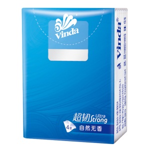 维达(Vinda) 手帕纸18包 超韧4层纸巾(无香)(新旧产品交替发货）