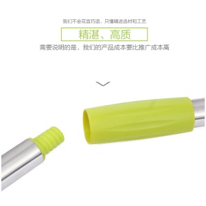 好媳妇（okaywife） 家用双驱动旋转拖把 好神拖 手压地拖桶 甩干墩布拖把桶 苹果绿+不锈钢脱水篮 4个拖把头