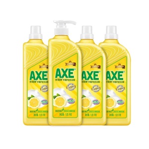AXE斧头牌洗洁精柠檬洗涤灵厨房洗碗液果蔬餐具清洗剂 柠檬 4瓶装
