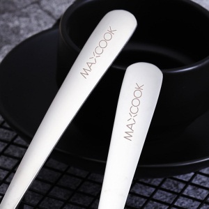 美厨（maxcook）304不锈钢勺子 加大饭勺菜勺漏勺 加长加厚分餐分菜勺两件套MCCU073