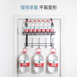 美厨（maxcook）门后挂钩挂衣架 免打孔卧室衣帽钩门上挂架置物架 浴室门背式挂衣架钩 加粗杆48cm MCWA238