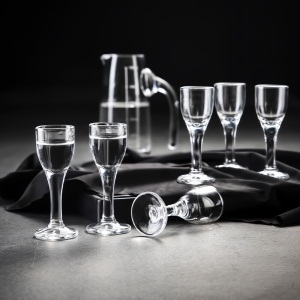 美厨（maxcook）白酒杯烈酒杯套装 10ml中式玻璃小酒杯子洋酒杯吞杯酒具 6只装MCB177
