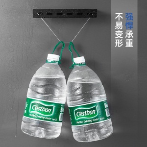 美厨（maxcook）厨房置物架 刀架不锈钢免打孔通用壁挂收纳架 带挂钩黑色 MCZW392