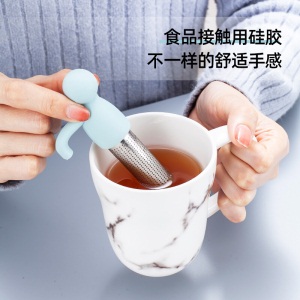 美厨（maxcook）滤茶器滤茶球 创意硅胶不锈钢滤茶器套装MCPJ457
