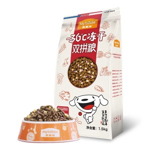 京东JOY定制款 麦富迪 宠物狗粮 冻干双拼天然粮 通用型1.5kg