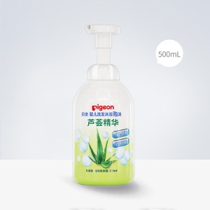 【新品】贝亲官方旗舰店 婴儿芦荟洗护二合一洗发沐浴泡沫500ml