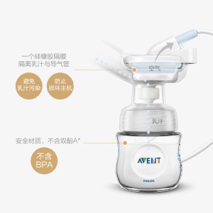 飞利浦新安怡电动吸奶器全自动双边孕产妇产后吸乳器SCF303