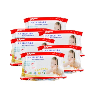 【贝亲官方旗舰店】湿巾婴儿手口专用湿纸巾70片装 12包 PL192