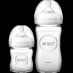 飞利浦新安怡 奶瓶新生婴儿玻璃奶瓶新安怡奶瓶防胀气宽口径对装