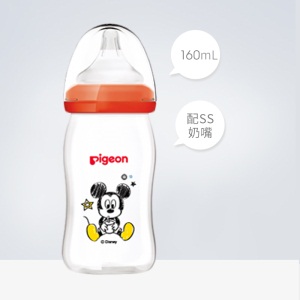 【贝亲官方旗舰店】迪士尼联名宽口径玻璃奶瓶新生儿 160ml/240ml