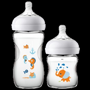 飞利浦新安怡 奶瓶新生婴儿玻璃奶瓶宽口径法国进口玻璃奶瓶组合
