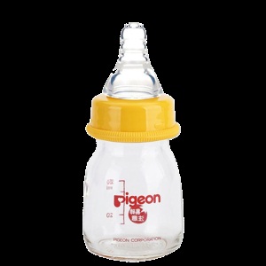 【贝亲官方旗舰店】婴儿标准口径玻璃果汁奶瓶硅胶实感奶嘴 DA85