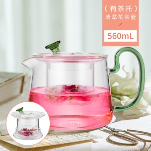 富光玻璃茶壶套装大容量家用过滤养生单壶耐高温加热泡茶玻璃杯
