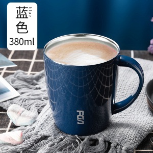 富光304不锈钢马克杯保温水杯男女带盖茶杯创意咖啡办公家用水杯