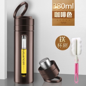 富光双层玻璃杯男女式家用便携防摔创意茶水分离泡茶水杯子