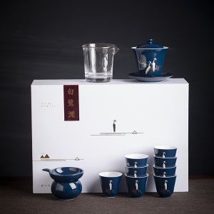 2陶瓷茶具套装家用功夫茶简约中式茶道陶瓷茶壶茶杯礼盒泡茶整套