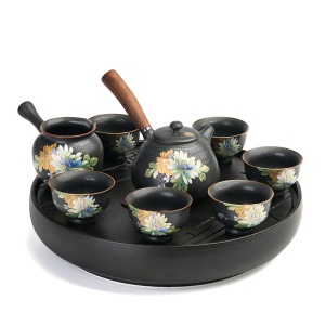 2陶古春秋整套家用陶瓷茶盘茶具套装功夫茶具茶壶茶杯可储水茶台