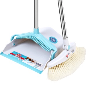 6美丽雅簸箕扫把组合套地刮卫生间浴室地板家用懒人扫头发神器扫帚