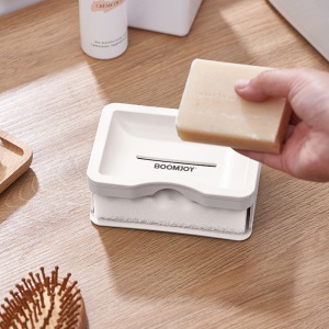 c7免打孔肥皂盒卫生间沥水创意壁挂香皂架吸盘双层肥皂架浴室香皂盒