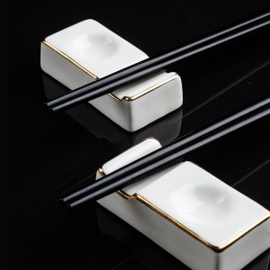 c2合金筷子10双装吃饭家用型饭店餐厅酒店用创意不变形不锈钢高档筷