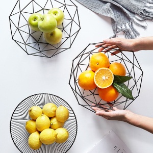 c2水果盘水果篮水果盆客厅北欧果盘ins茶几水果零食篮家用铁艺创意