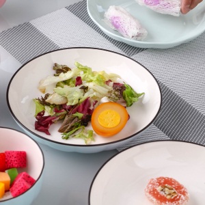 d12人情侣盘子创意餐具菜盘组合ins风网红盘子套装家用水果日式碟子