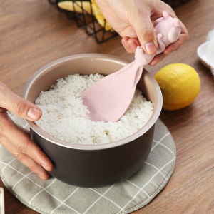 d3优伦美小麦秸秆鱼形饭勺不粘米粒家用厨房烹饪勺铲电饭煲饭铲