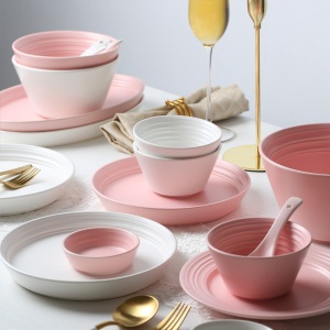 c11DIY色釉餐具ins网红碗盘家用创意个性餐具碗碟盘自由组合纳维亚