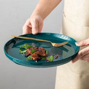 c5北欧陶瓷牛排盘家用 创意ins网红早餐沙拉盘西餐盘子菜盘餐具套装