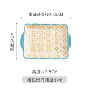 c5景唐 牛排西餐盘方形餐具水果网红款北欧ins风盘子菜盘创意可爱