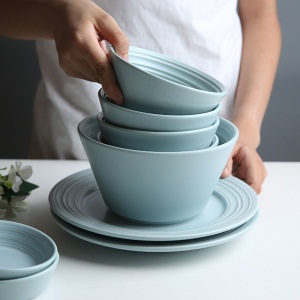 c5景唐 碗碟套装家用ins网红陶瓷碗盘菜盘餐具创意简约盘子碗筷深盘