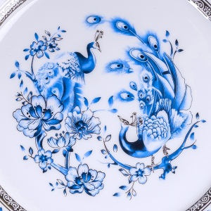 b1碗碟家用吃饭组合欧式骨瓷餐具碗盘碗筷套装中式陶瓷碗盘子