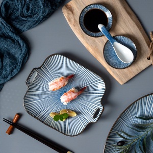 c2日式餐具盘子菜盘家用创意个性陶瓷碟子组合套装网红早餐盘西餐盘