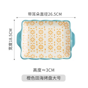 c5景唐 牛排西餐盘方形餐具水果网红款北欧ins风盘子菜盘创意可爱