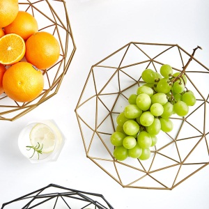 c5景唐 水果盘北欧风格果篮创意零食收纳果盘家用现代客厅水果篮