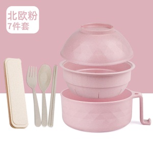 d3网红泡面碗带盖日式大碗宿舍学生可爱单个方便易清洗便当饭盒神器