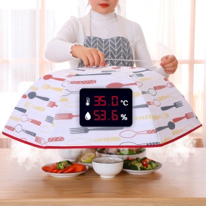 d5冬季食物保温菜罩饭菜餐桌饭罩神器家用盖菜罩加热菜折叠加厚罩子
