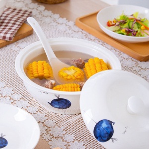 c6碗碟套装家用简约组合可爱小清晰创意个性景德镇陶瓷餐具吃饭碗筷
